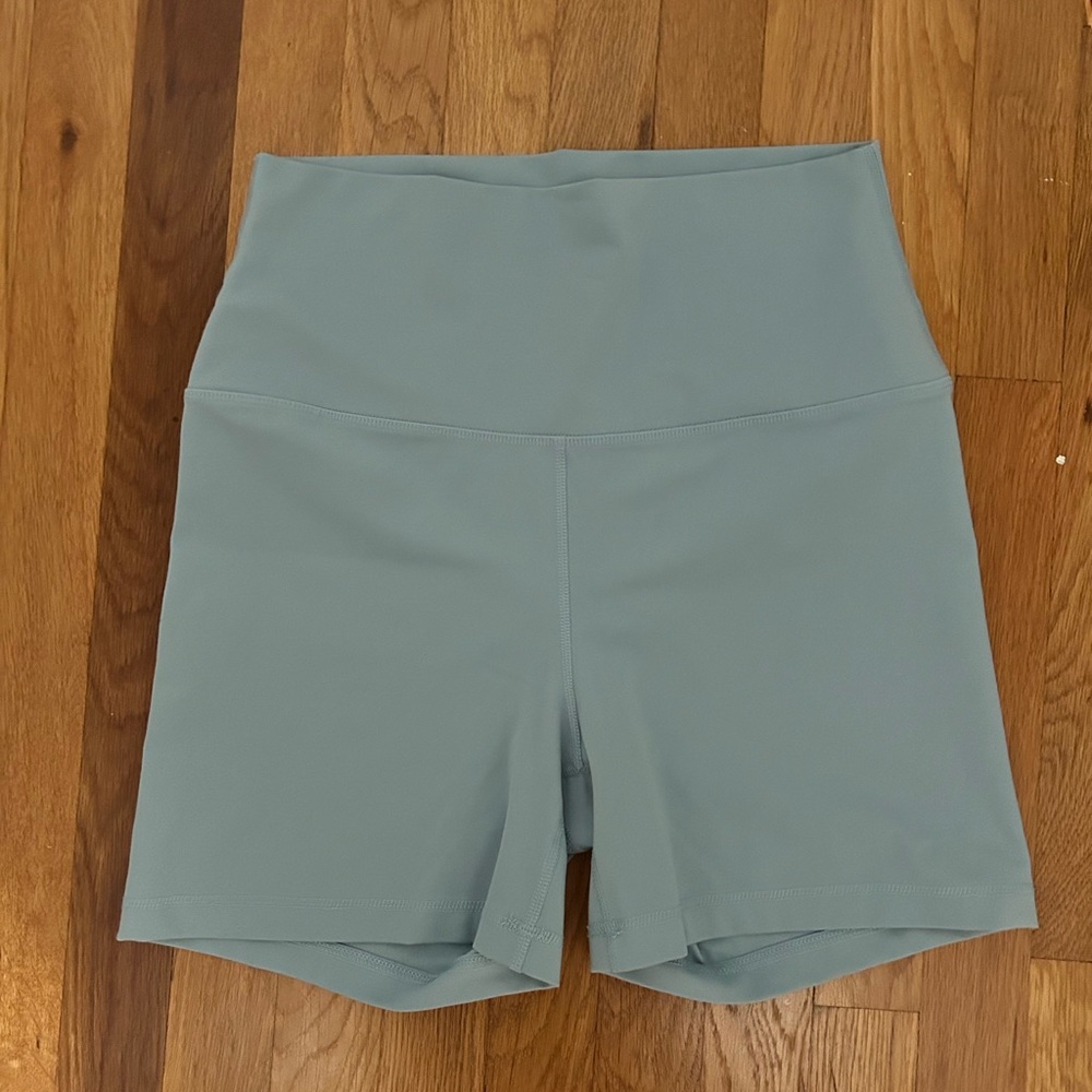 Yogalicious Blue High Waist Athletic Shorts